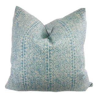 Namay Samay "Bodo" in Sky Blue 22" Pillows-A Pair For Sale