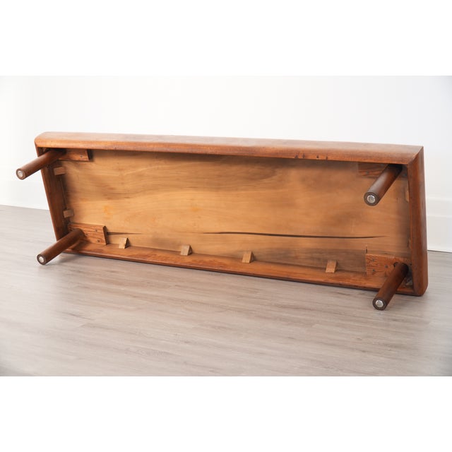 Brown Adrian Pearsall for Craft Associates Model 2185-Tw Solid Walnut Coffee Table For Sale - Image 8 of 9