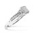 Contemporary .925 Sterling Silver 1/4 Cttw Princess-cut Diamond Composite Ring with Beaded Halo (H-I Color, SI1-SI2 Clarity) - Size 7 For Sale - Image 3 of 6