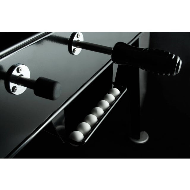 Contemporary RS Barcelona Stainless Steel Foosball Table, Black For Sale - Image 3 of 5