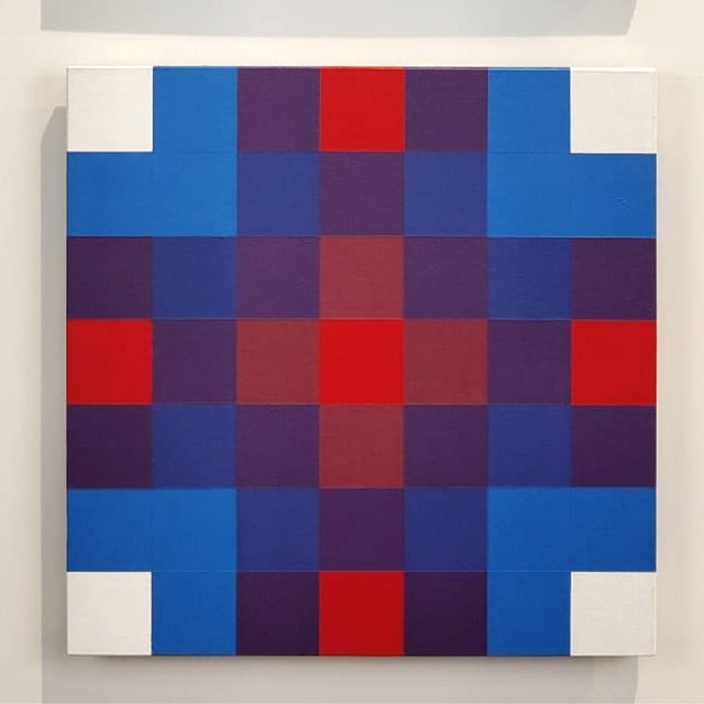 Paolo Minoli, Reticular Interpenetrations, 1971, Plywood and Acrylic For Sale - Image 3 of 9