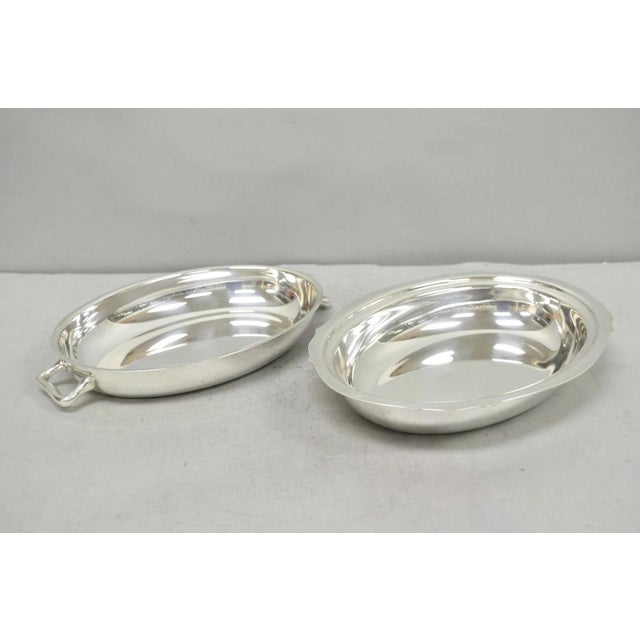 Vintage Towle 4046 Silver Plated Oval Covered Vegetable Serving Dish Platter For Sale - Image 9 of 13