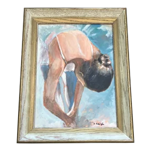 Contemporary Original Stephen Heigh Painting “Ballet Dancer”