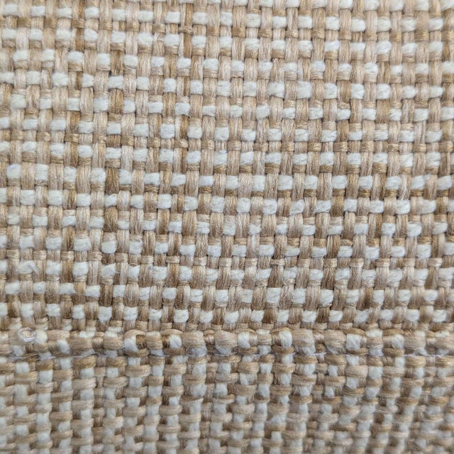 Textile West Elm Lounge Chair in Tan Upholstery For Sale - Image 7 of 8