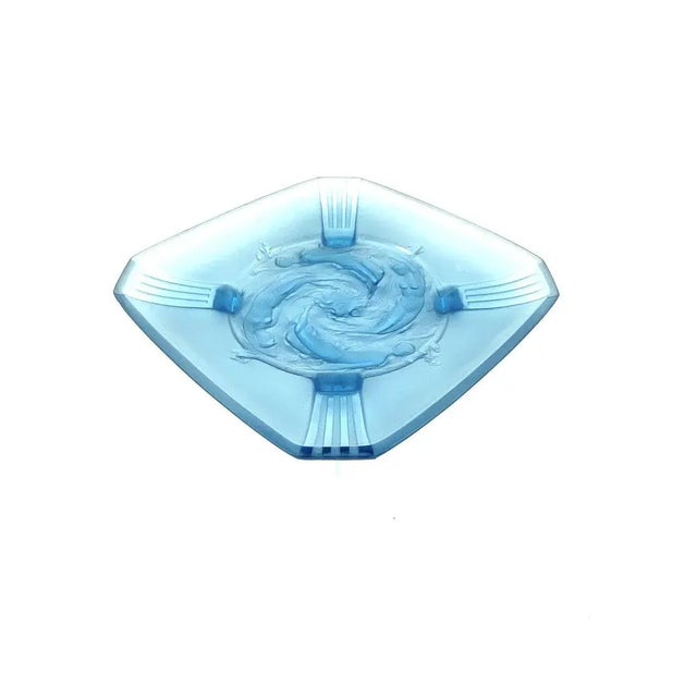 Large Molded Glass Naiads Dish from Verreries Des Hanots, France, 1930s For Sale - Image 15 of 18