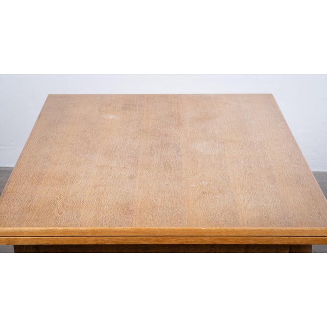 Brutalist Oak Dining Table by Henning Kjærnulf, 1960s For Sale - Image 8 of 12