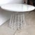 Late 20th Century Round White Dining Table With Knoll-Style Wire Base For Sale - Image 5 of 12