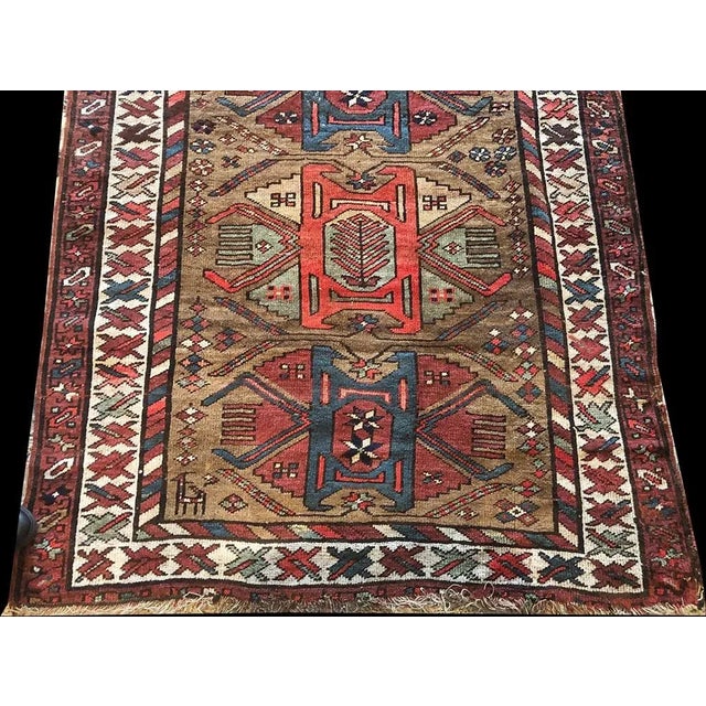 1900s Antique Caucasian Karabagh Runner-4’8’x11’6" For Sale In Los Angeles - Image 6 of 7