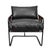 Modern Leather Strap Easy Chair For Sale - Image 3 of 9