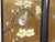 Vintage 1940s Oriental Asian Coromandel Chinoiserie Gold Four Panel Screen with Floral Bird For Sale - Image 12 of 13