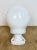 Industrial Vintage White Porcelain Wall Light with Milk Glass, 1960s For Sale - Image 3 of 12
