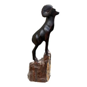 1970s Majestic Hand Carved Big Horn Sheep