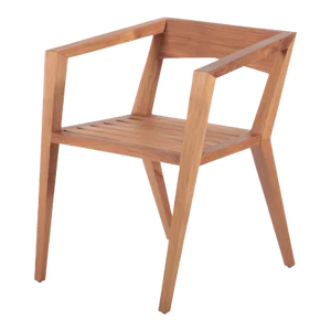 "Zoo" Oiled Indoor Solid Teak Indoor/Outdoor Dining Chair by Maximilian Eicke for Max Id NY