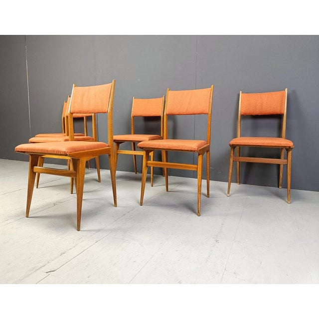 Mid-Century Italian Dining Chairs, 1950s, Set of 6 For Sale - Image 6 of 11