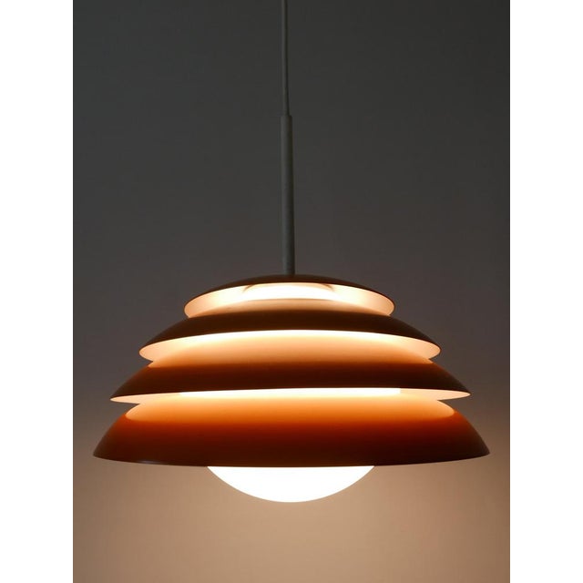 Orange Mid-Century Modern Pendant Lamp, Germany, 1960s For Sale - Image 8 of 18