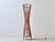 A striking French floor lamp from the 1960s/70s with a sculptural hourglass shape and a delicate construction of dark-...
