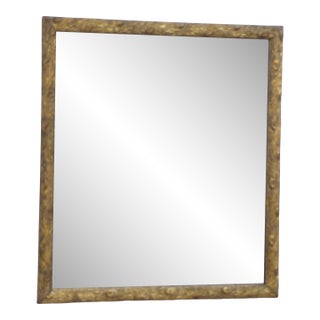 Vintage Faux Bois Gilt Mirror For Sale