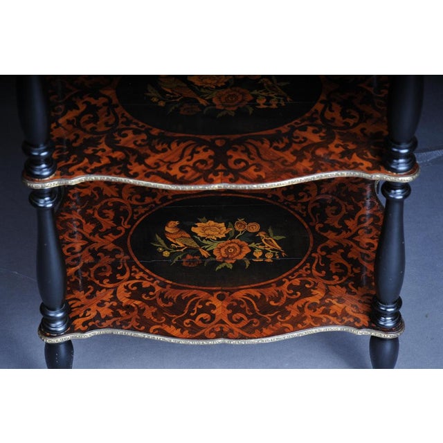 19th Century Marquetry Side Table with Jewelry Box, 1870s For Sale - Image 17 of 18