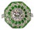 Gia Certified - Natural Tsavorite & Diamond Platinum (950) Ring, Size 6.5 For Sale