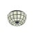 Mid-Century Modern Glass Flush Mount from Limburg, Germany, 1970s For Sale