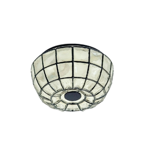 Mid-Century Modern Glass Flush Mount from Limburg, Germany, 1970s