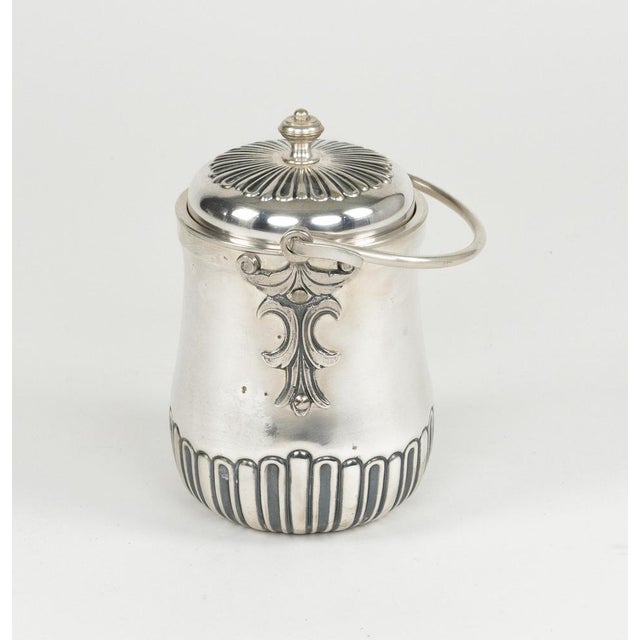 Midcentury beautiful ice bucket in steel by Aldo Tura for Macabo. Made in Italy in the 1960s. This piece is attributed to...