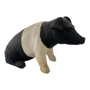 Vintage Handmade Pottery Pig