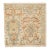 Persian Sultanabad Wool 3x3 Square Ivory, Light Blue & Rust Handmade Area Rug #1141257 For Sale