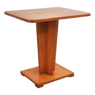 Art Deco Side Table or Coffee Table in Cherrywood, 1930s For Sale