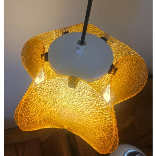 Mid-Century Glass Pendant Lamp, Germany, 1960s For Sale - Image 12 of 15