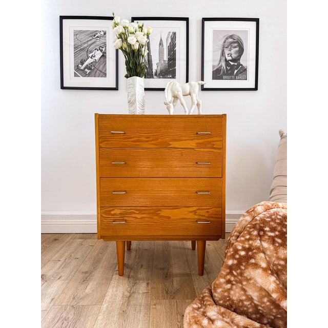 Mid-Century Modern Chest of Drawers in Ash, Czechoslovakia, 1960s For Sale - Image 11 of 18