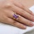 Kai Amethyst White Sapphire Butterfly Ring in 14k Gold Ring, size 5 For Sale In Los Angeles - Image 6 of 11