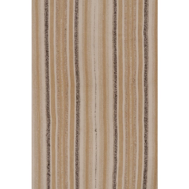 Rug & Kilim's Contemporary Rez Kilim Flatweave Rug With Multi-Stripe Design For Sale In New York - Image 6 of 10