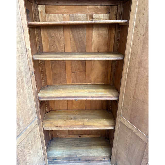 Parisian-Style School Wardrobe in Oak, 1950s For Sale - Image 11 of 15