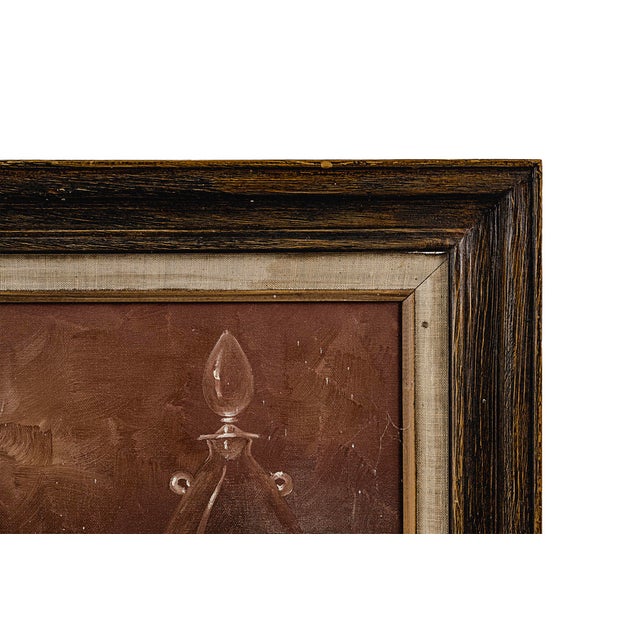 Burgundy Original Realist Still Life Oil Painting For Sale - Image 8 of 12