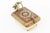 Mid-Century Modern Vintage Brass Rams Head Hinged Small Box With Enamel Design For Sale - Image 3 of 12
