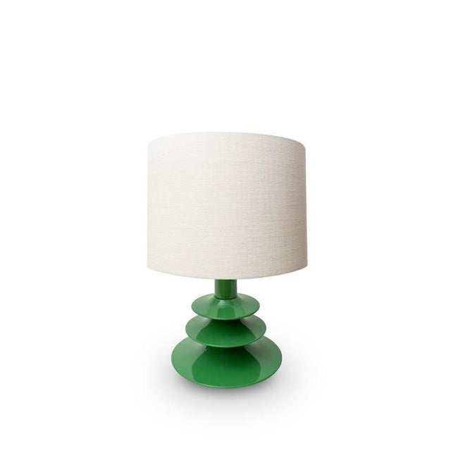 Pimlico Table Lamp in Beech with Lacquer and Linen by Popus Editions For Sale - Image 9 of 11
