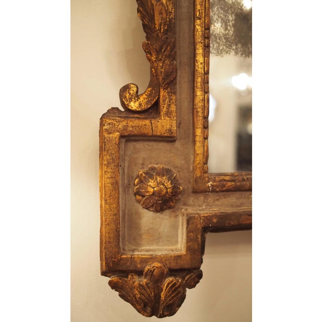 Period Louis XVI Mirror With a Shell Cartouche For Sale - Image 10 of 10