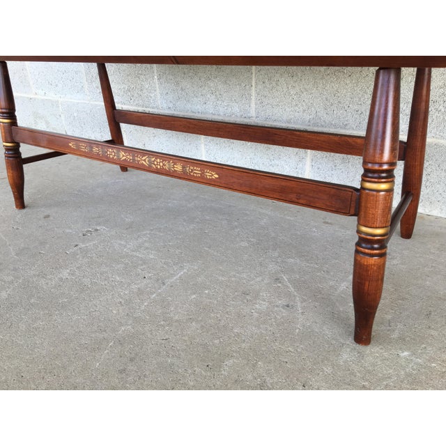 L. Hitchcock Riverton Harvest Windsor Style Deacon's Bench Chairish