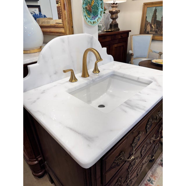 19th Century French Chest Bath Vanity For Sale - Image 9 of 10