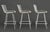Metal Set of Three Harry Bertoia White Patinated Wire Bar Stools For Sale - Image 7 of 8