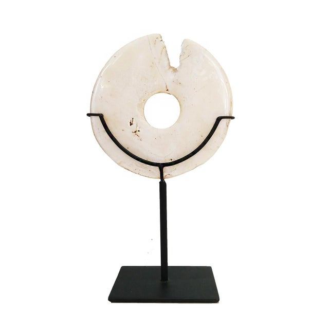 Stone Indonesian Stone Disk For Sale - Image 7 of 17