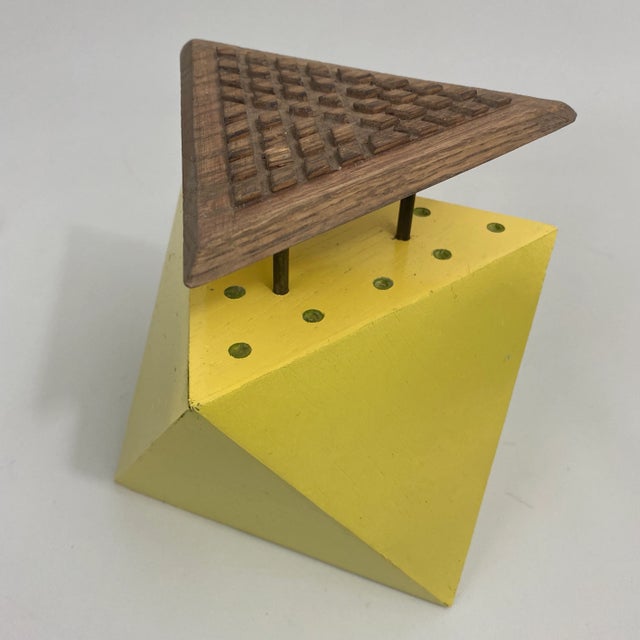 Postmodern Vintage Artist Studio Wood Sculpture For Sale - Image 12 of 13