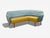 Modern Danish Modern, Corner Sofa, Fabric, Wood, Denmark, 1950s For Sale - Image 3 of 12