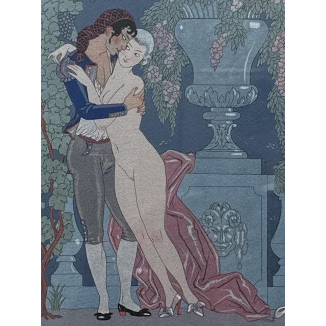 George Barbier George Barbier Art Deco Pochoir Illustration Fantôches, Dated 1923 For Sale - Image 4 of 12