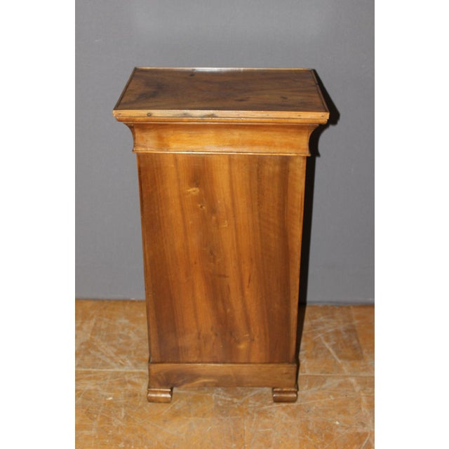 Wood Antique Bedside Table in Walnut, 1800s For Sale - Image 7 of 13