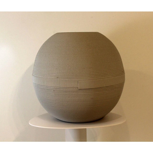 Postmodern Postmodern Grey Corrugated Container Flute MFG, Chicago For Sale - Image 3 of 10