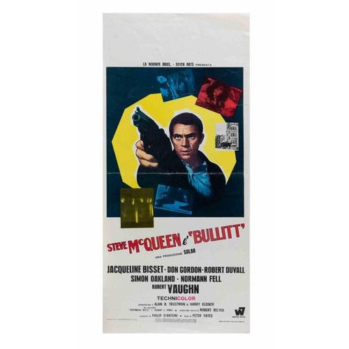 Italian Locandina (c. 33 × 70 cm), Warner Bros. Seven Arts. Steve McQueen in his iconic role. Printed in Rome by...