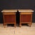 Brown 20th-Century Italian Bedside Tables with Marble Top, 1970s, Set of 2 For Sale - Image 8 of 13