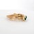 Metal Five 14k Yellow Gold Rings With Cabochon-Cut Emeralds Size 6.5 For Sale - Image 7 of 14